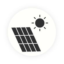 Applique solaire extérieur noire en plastique, Henk, IP65