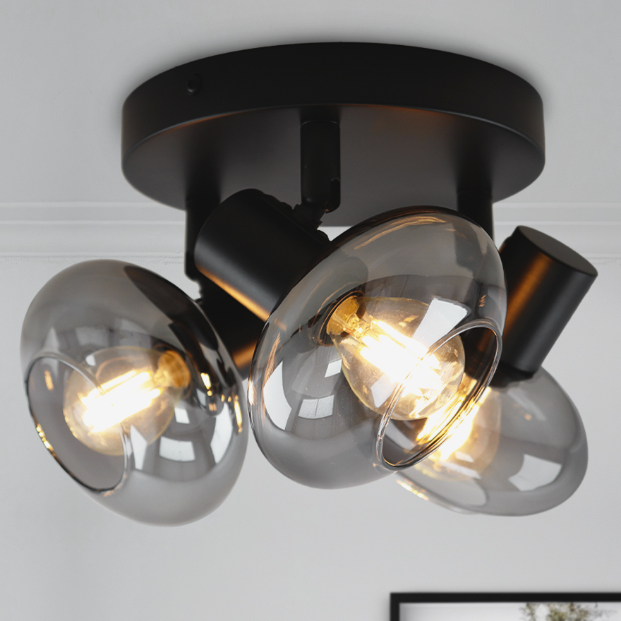 Spot plafond noir design, Skip