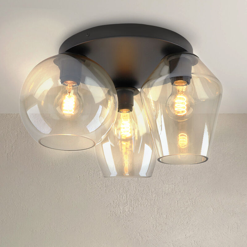 Plafonnier ambre design, Lazaro