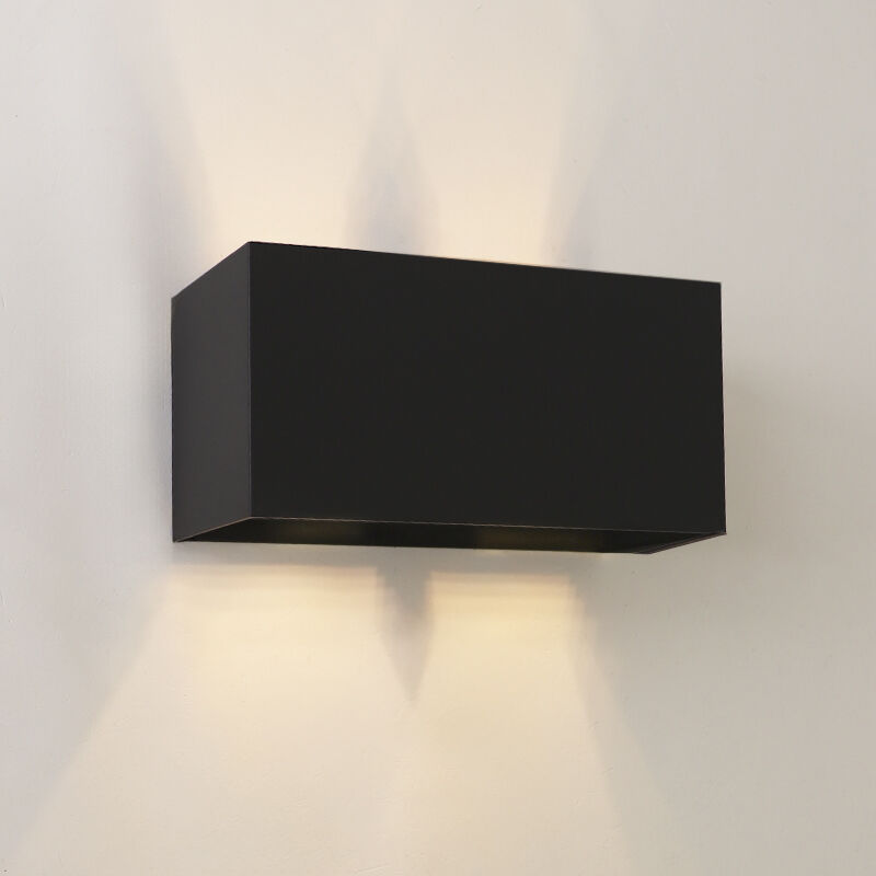 Applique up and down noire moderne, Dion, IP65