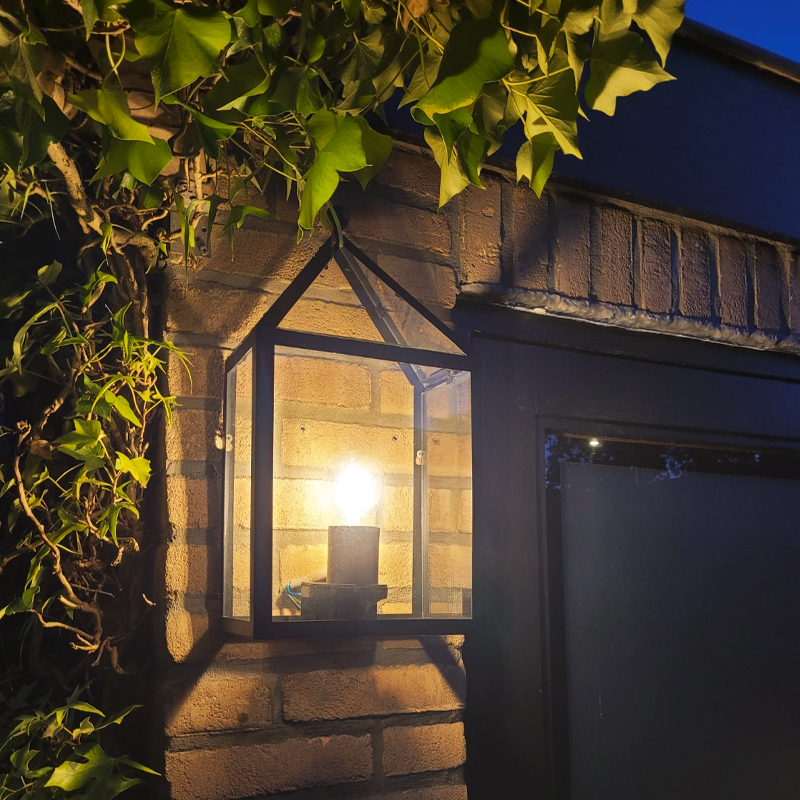 Luminaire extérieur noir classique, Janco, IP23
