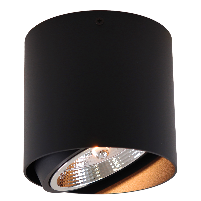 Spot en saillie noir moderne, Mario