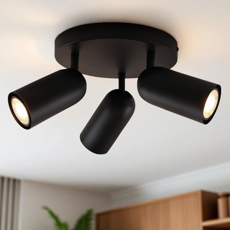 Spot plafond noir moderne, Jacey