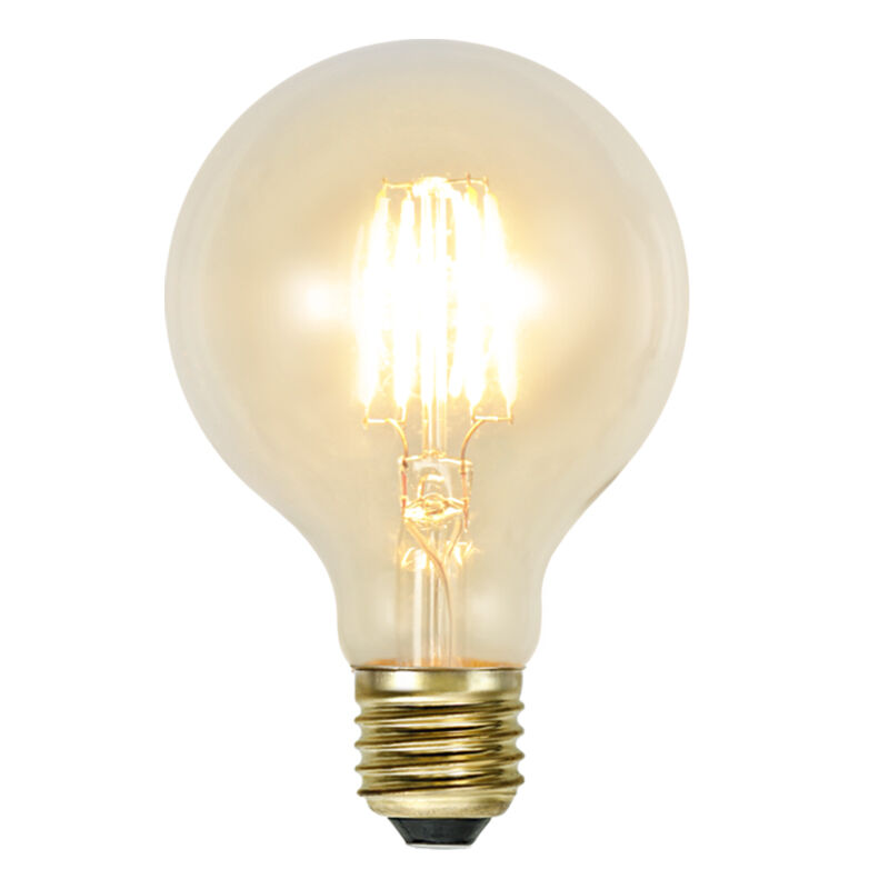 E27 Lampe à incandescence George à intensité réglable, 2w 2200K (Extra joli blanc) IP44