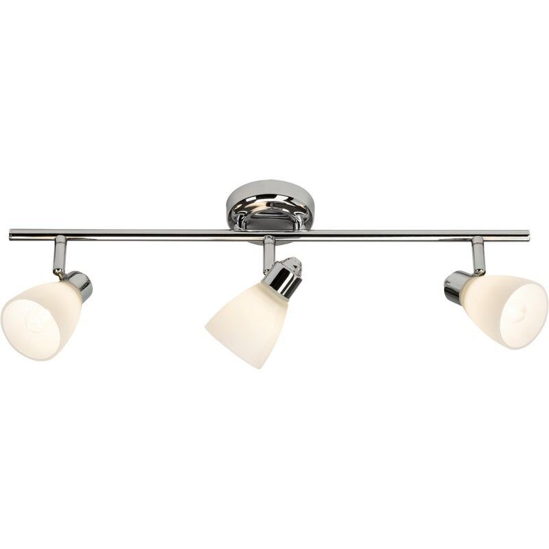 Spot plafond chromé en métal, Josefa, IP44