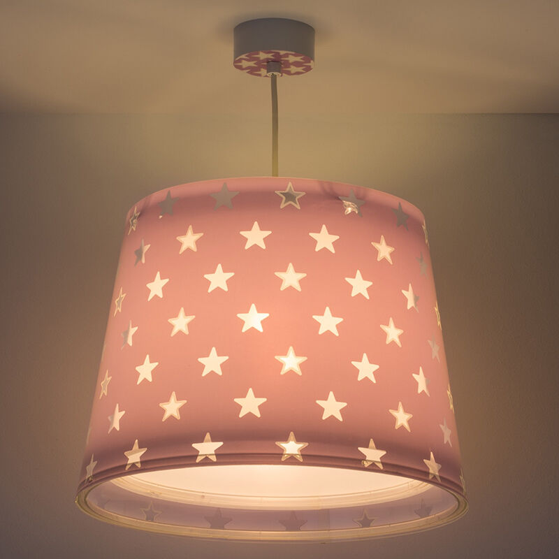 Suspension pour enfants en plastique violette, Stars