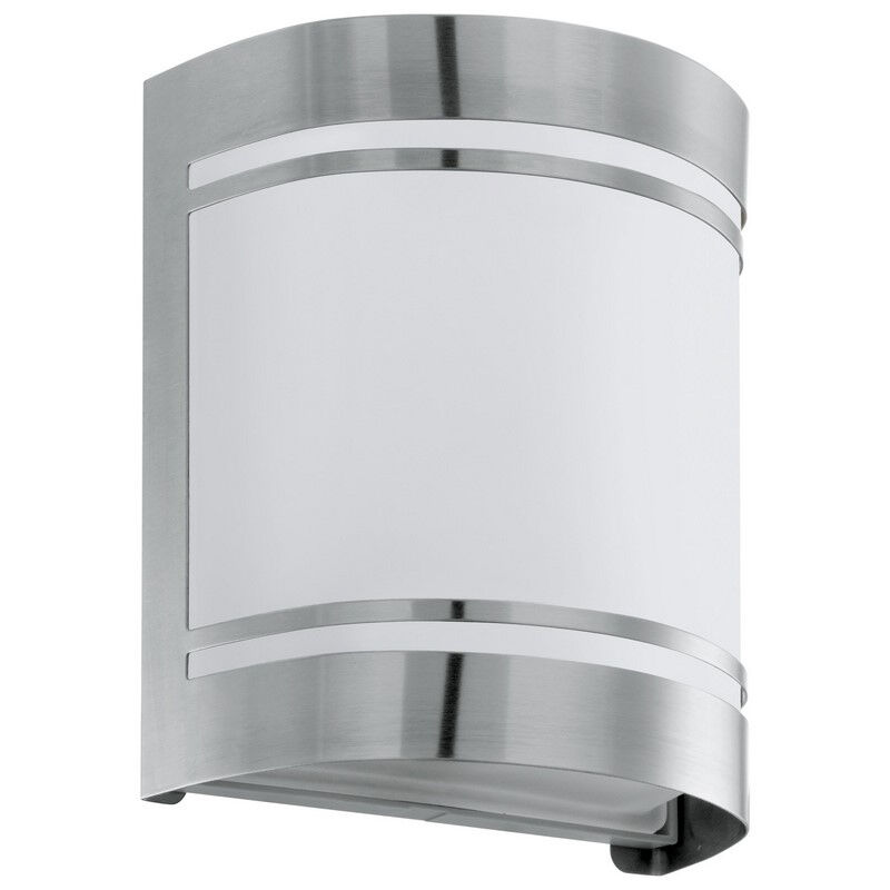 Luminaire extérieur argenté en verre, Aartje, IP44