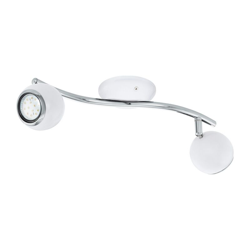 Spot plafond chromé en acier, Anissa