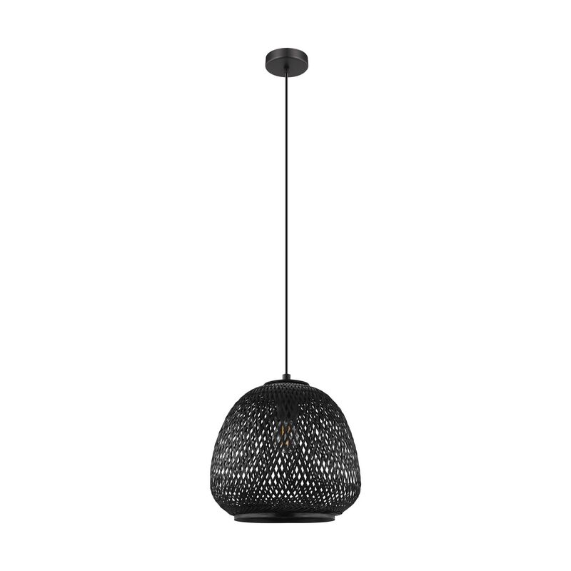 Suspension en bois noire, Nicole