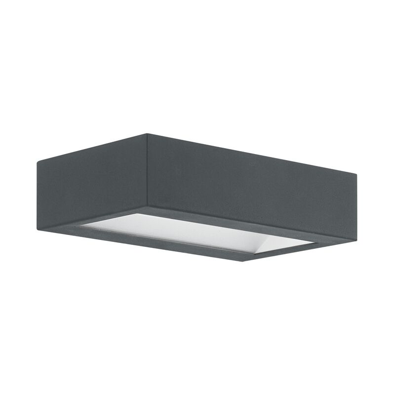 Luminaire extérieur anthracite en acier, Simen, 4W, 3000K LED, IP44