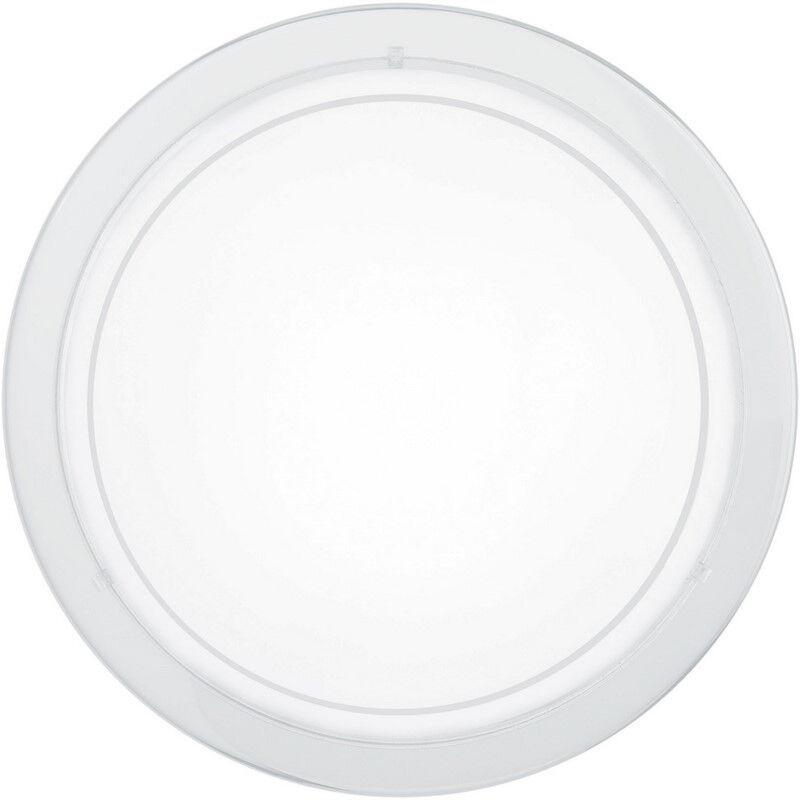 Lampe plafond blanche en verre, Agena