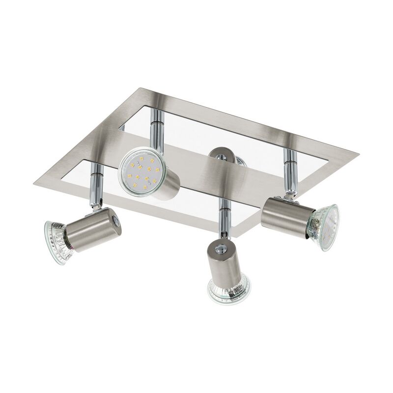 Spot plafond chromé en acier, Tjisse