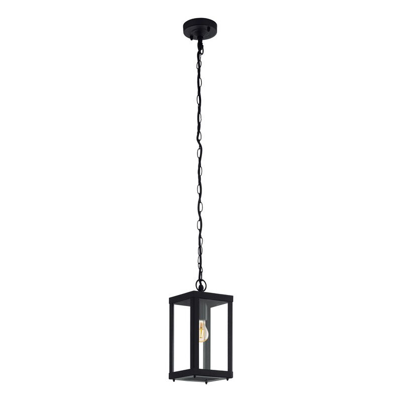 Luminaire extérieur noir en acier, Alihan, IP44