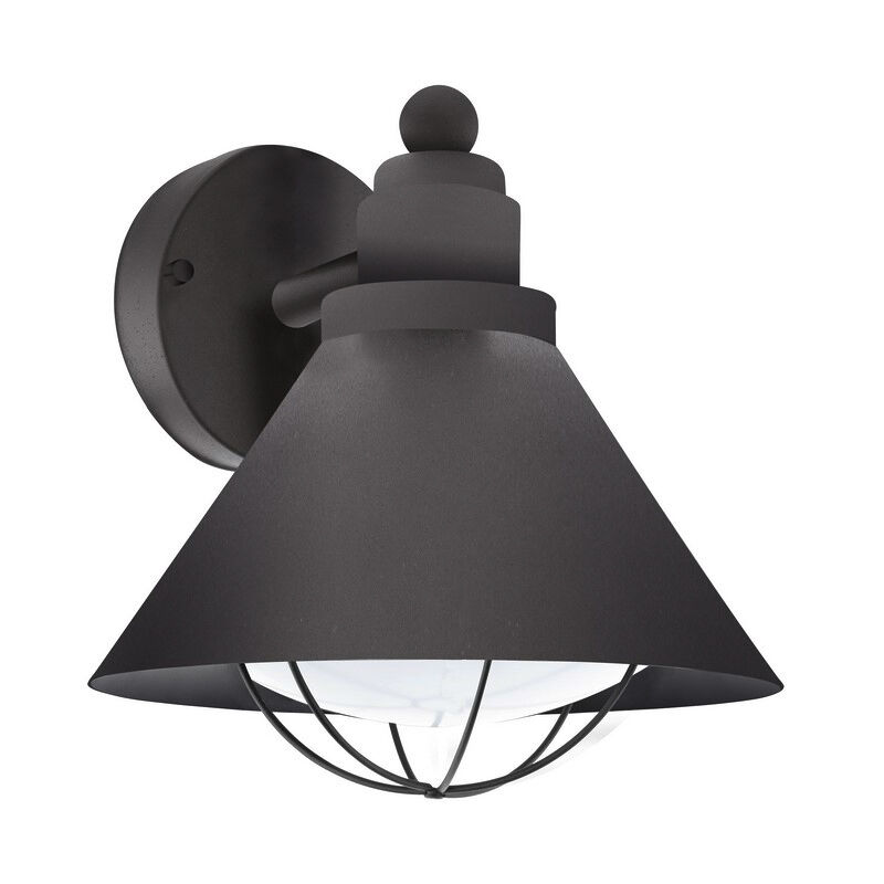 Luminaire extérieur noir en plastique, Alje, IP44