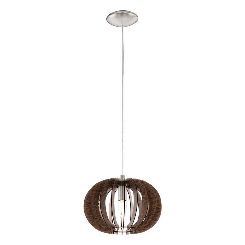 Suspension marronne en bois, Kiran