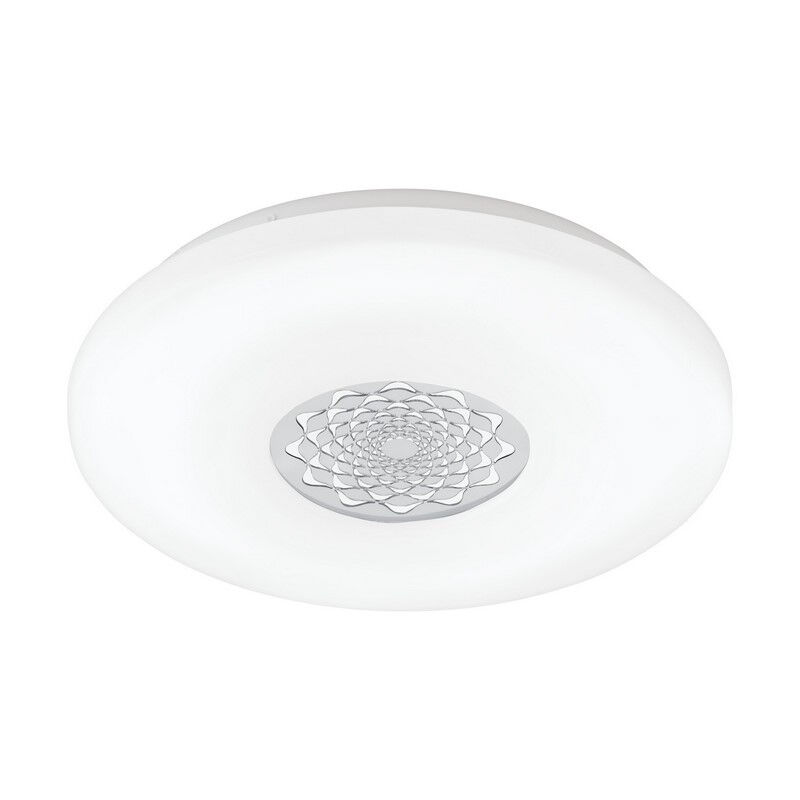Plafonnier blanc en plastique, Carmela, 24W, 3000K LED
