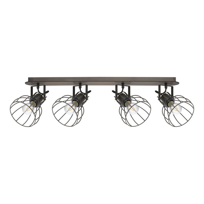Spot plafond en bois marron, Tjarda