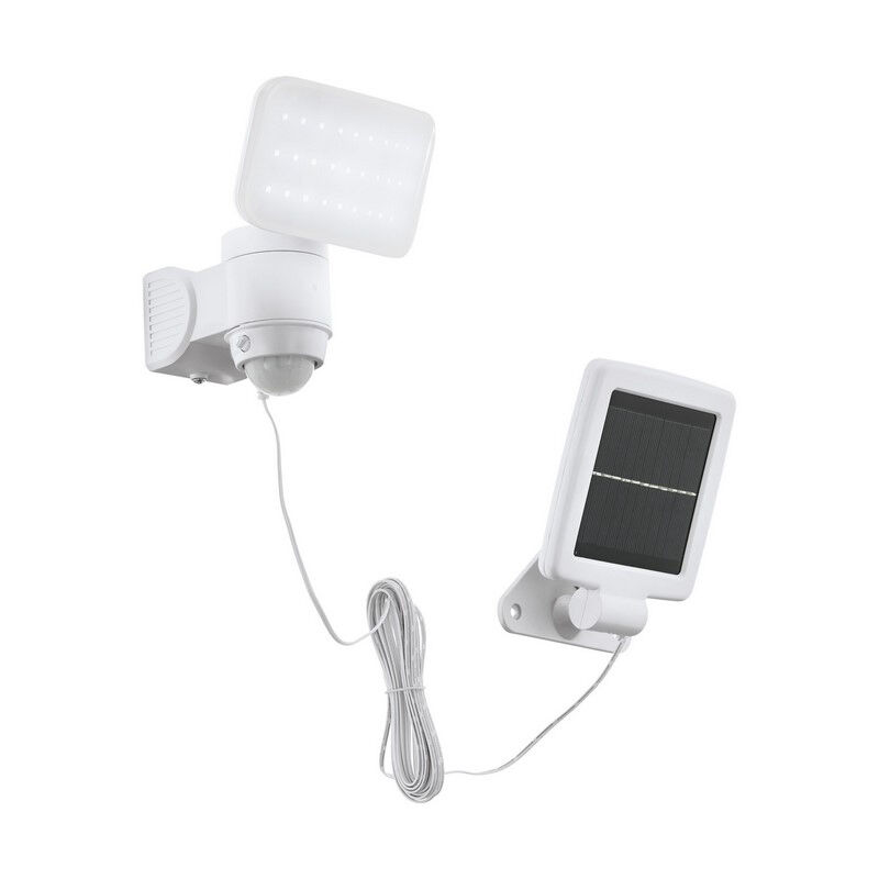 Applique solaire extérieur blanche en plastique, Frits, 5W, 6500K LED, IP44
