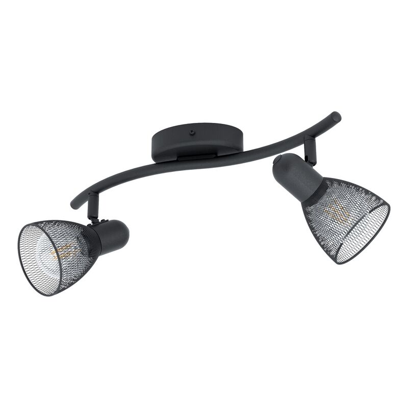 Spot plafond noir en acier, Madelene