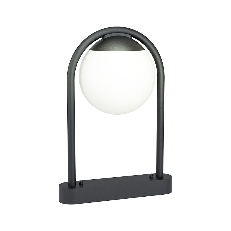 Luminaire extérieur noir en acier, Lynne, IP44