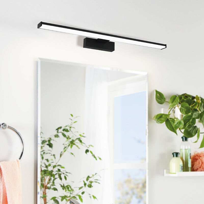Éclairage miroir noir en plastique, Nancy, 11W, 4000K LED, IP44