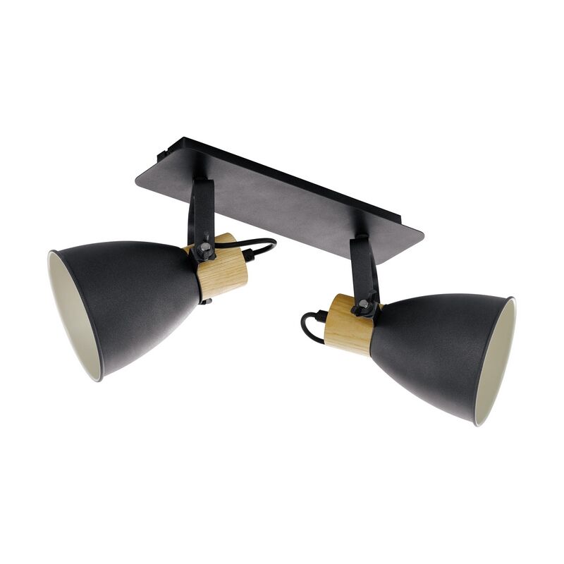 Spot plafond en bois gris, Nickey