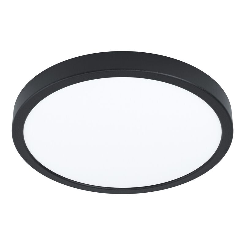 Plafonnier noir en acier, Pascale, 20W, 4000K LED