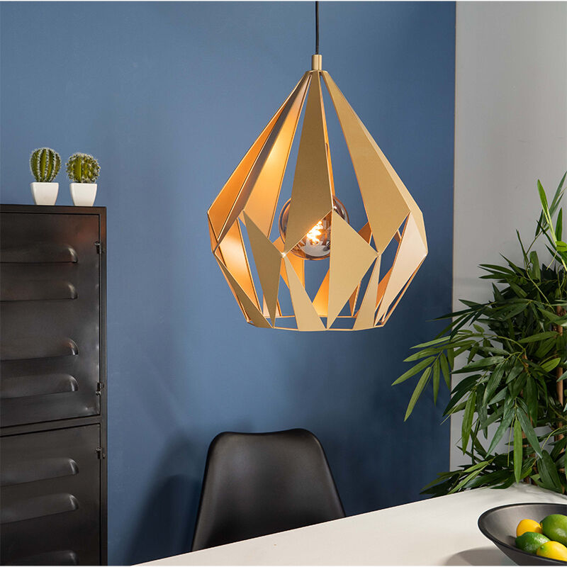 Suspension dorée en aluminium, Acri