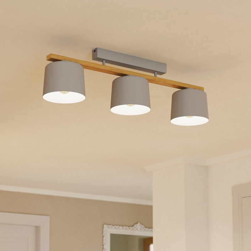 Plafonnier en bois gris, Jeannot