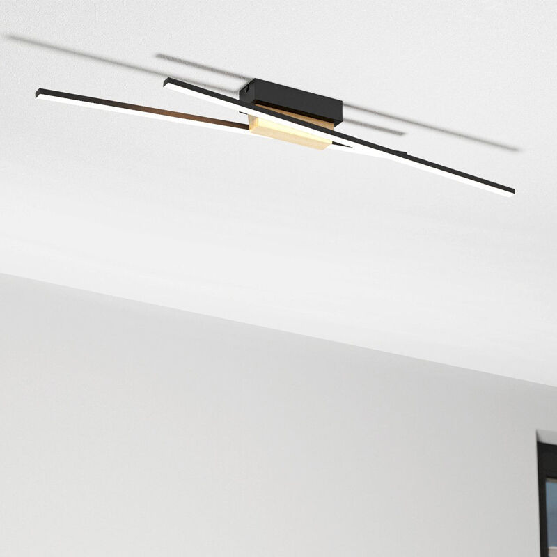 Plafonnier noir en aluminium, Leintje, 13W, 3000K LED