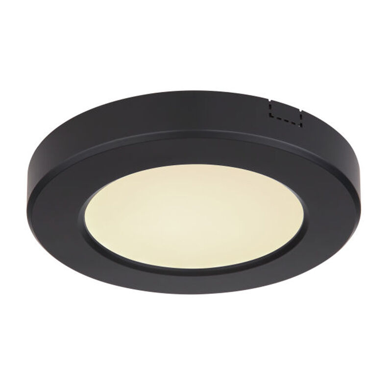 Lampe plafond noire en plastique, Cage, 6W, couleur réglable LED