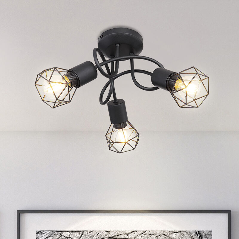 Spot plafond noir en métal, Organo