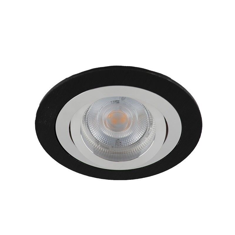 Spot encastré noir en aluminium, Heido