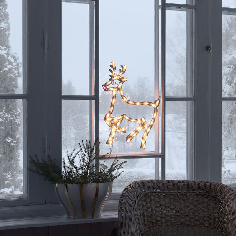 Renne de Noël LED, éclairé des deux côtés avec 50 LED