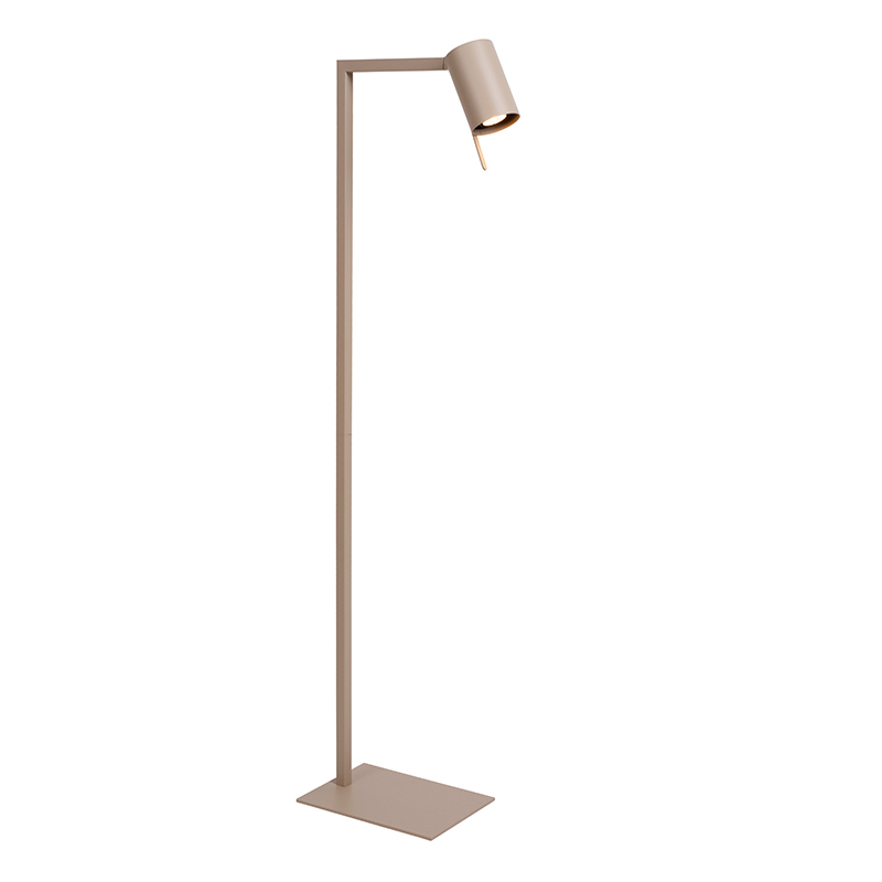 Lampe de bureau moderne taupe, Lesley, avec interrupteur