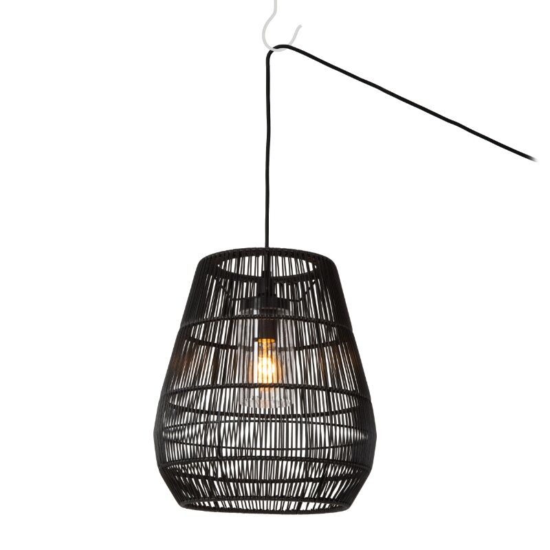 Luminaire extérieur rustique noir, Nerida, IP44