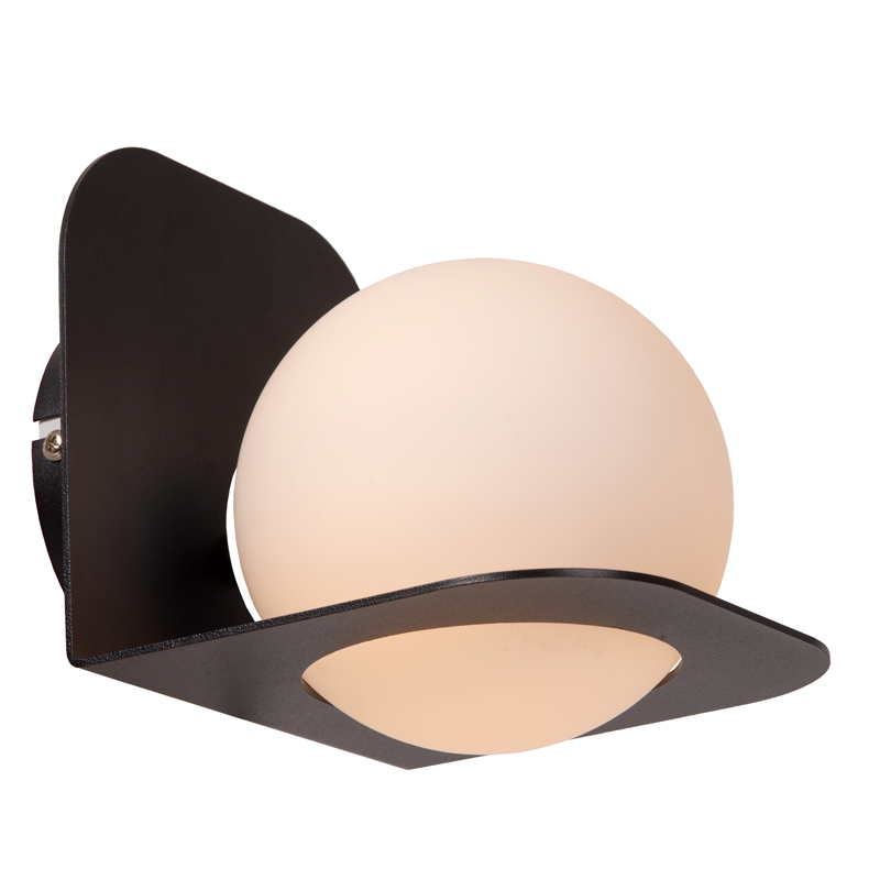 Applique salle de bain moderne noire, Davy, IP44
