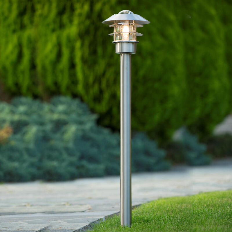 Candélabre extérieur moderne chromé, Zico, IP44