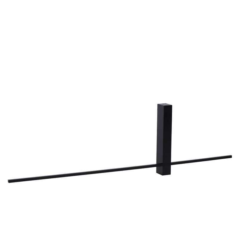 Applique murale moderne noire, Segin, 6W, 2700K LED