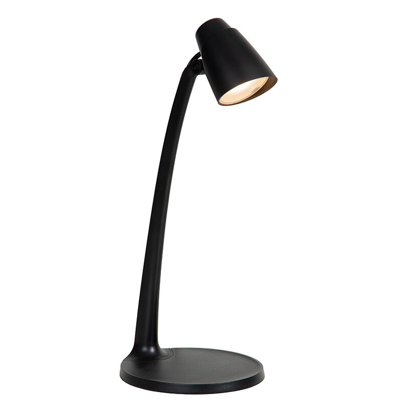 Lampe de bureau classique noire, Ludo, 4,5W, 3000K LED, avec interrupteur