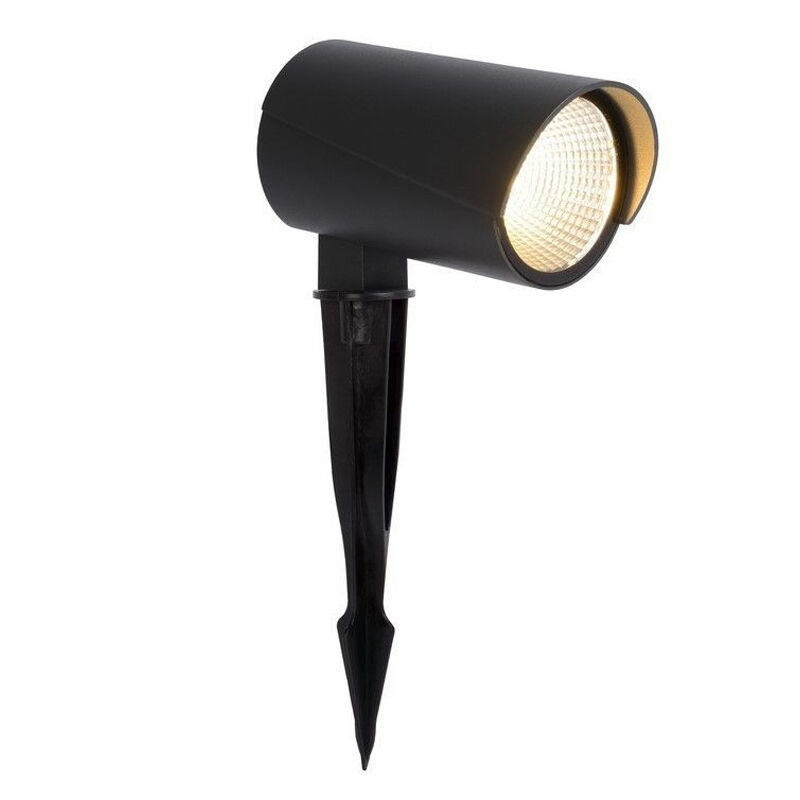 Spot à piquer extérieur moderne anthracite, Manal, 12W, 3000K LED, IP65