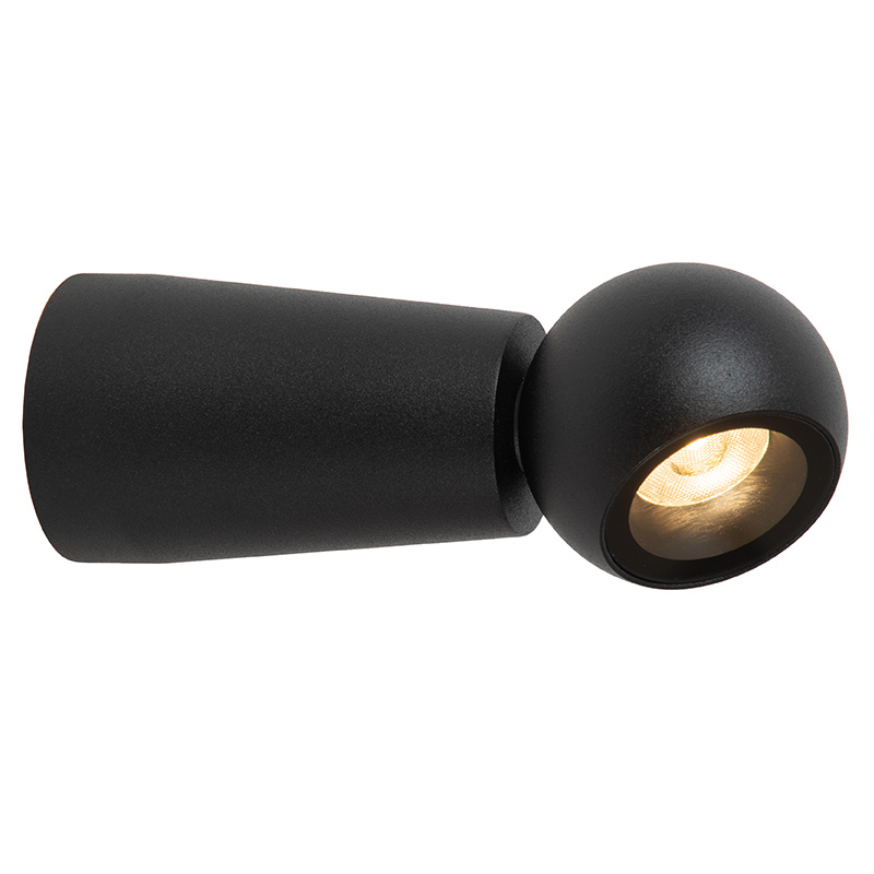 Luminaire extérieur moderne noir, Ipsos, 5W, 2700K LED, IP54
