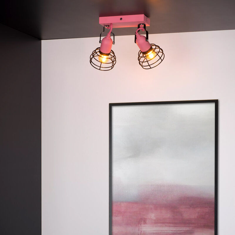 Spot plafond pour enfants moderne rose, Paulien