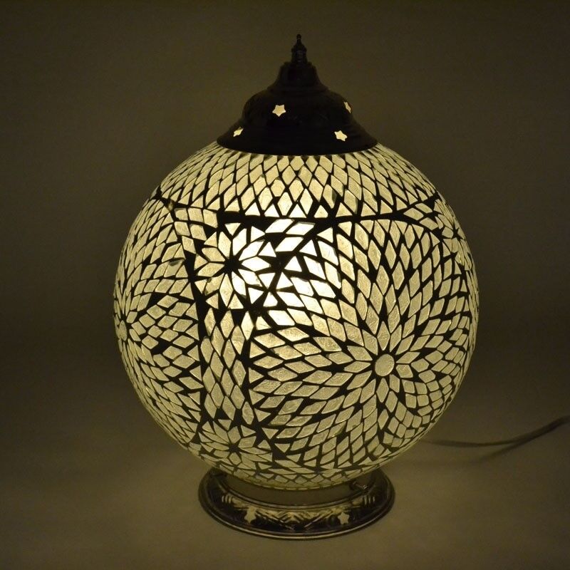 Lampe de table orientale transparente mosaïque, Dalil