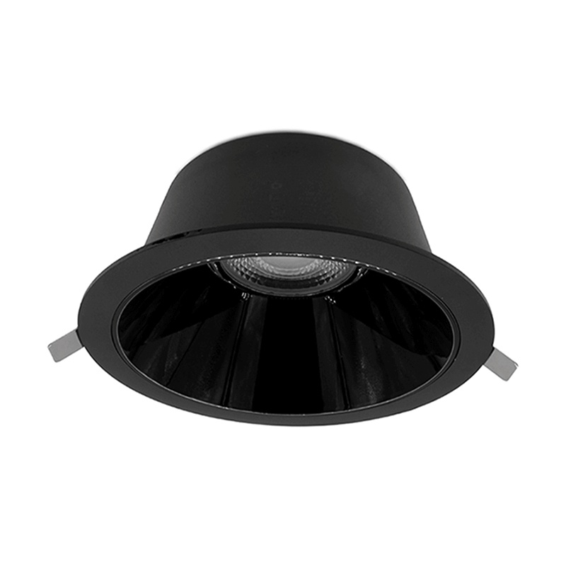 Downlight noir en aluminium, Maud, 20W, white switch LED, IP22