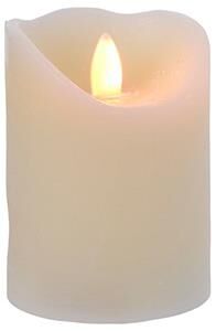 Bougie scintillante LED 17 cm, crème