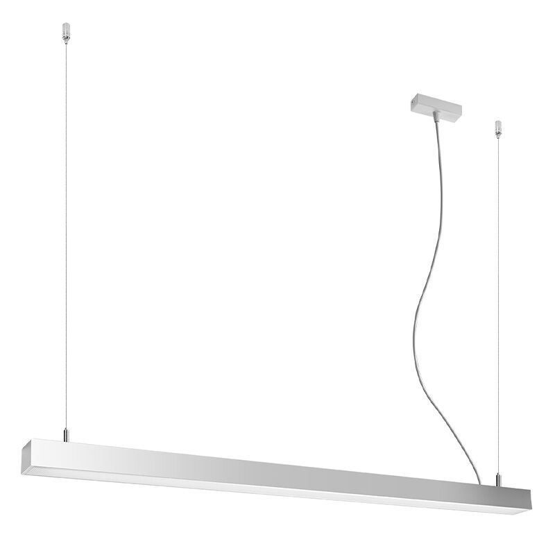 Suspension en aluminium grise, Mascha, 38W, 3000K LED