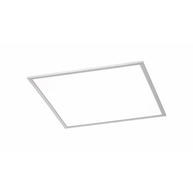 Lampe plafond moderne nickel, Badria, 30W, 3000K LED