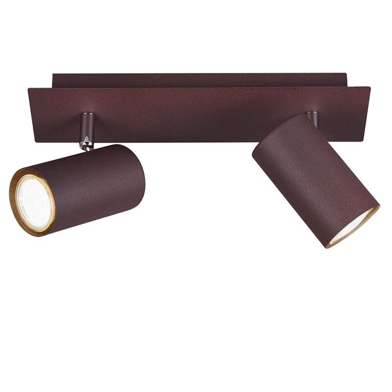Spot plafond moderne couleur rouille, Kaso