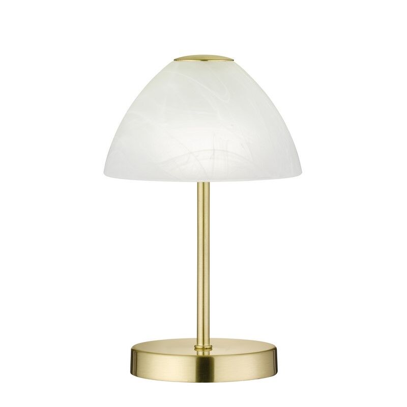 Lampe de table moderne nickel, Aaron, 2,5W, 3000K LED, avec interrupteur